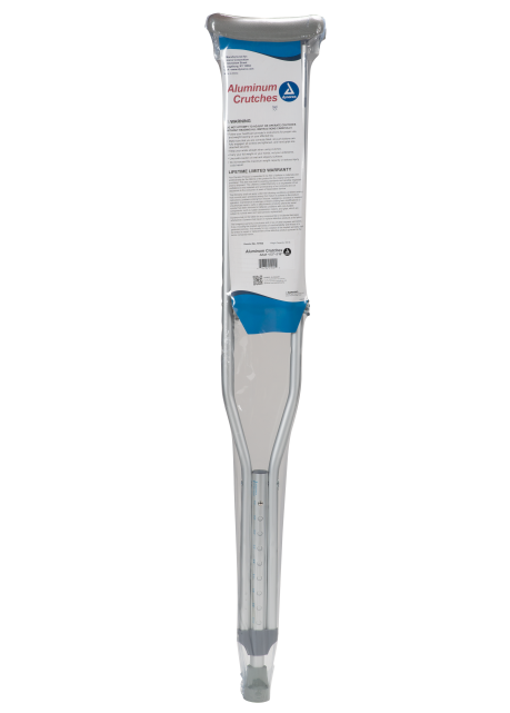 Aluminum Crutches Child Silver 4'6"