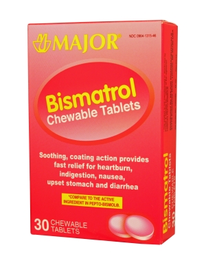 BISMATROL CHEWABLE TABLET 30CT MAJOR