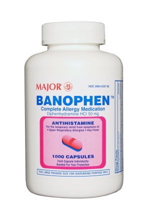Banophen - diphenhydramine HCI Oral Capsule 25mg x1000's