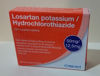Losartan 50mg/12.5mg x 28 CT UK Generics