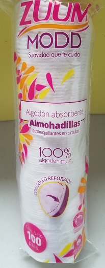 Zuum Cotton Facial Pads - Almohadillas de Algodon Faciales 100ct