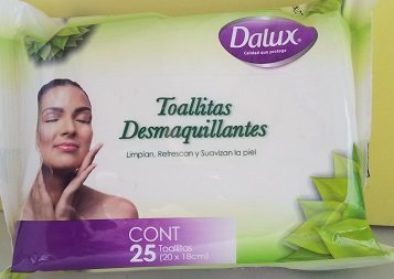 Dalux Makeup remover wipes - Toallitas desmaquillantes 25ct