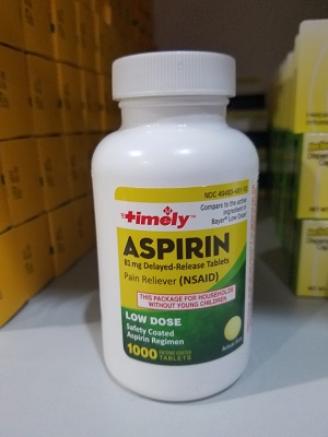 ASPIRIN EC 81 MG TABS 1000ct