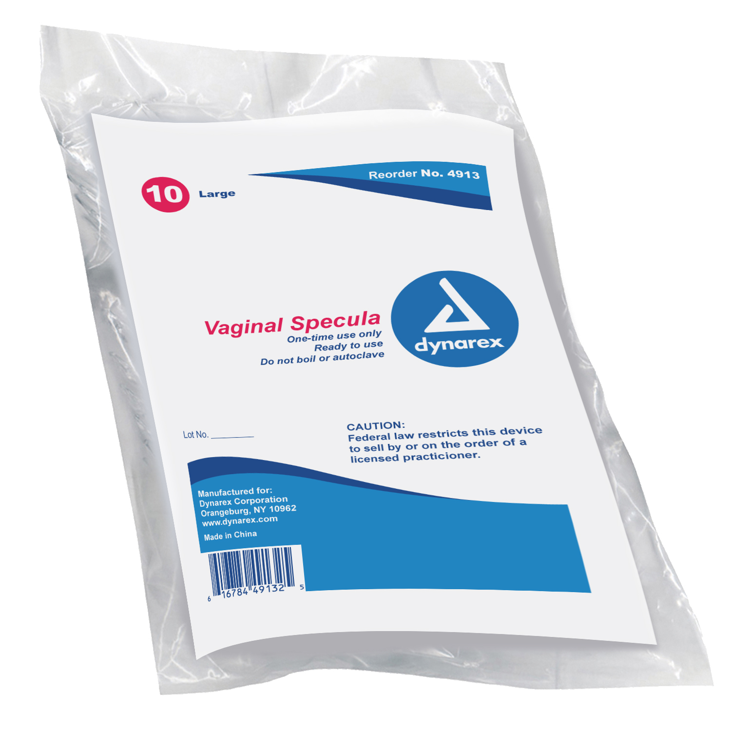 Vaginal Speculum - Disposable 10/pk Small