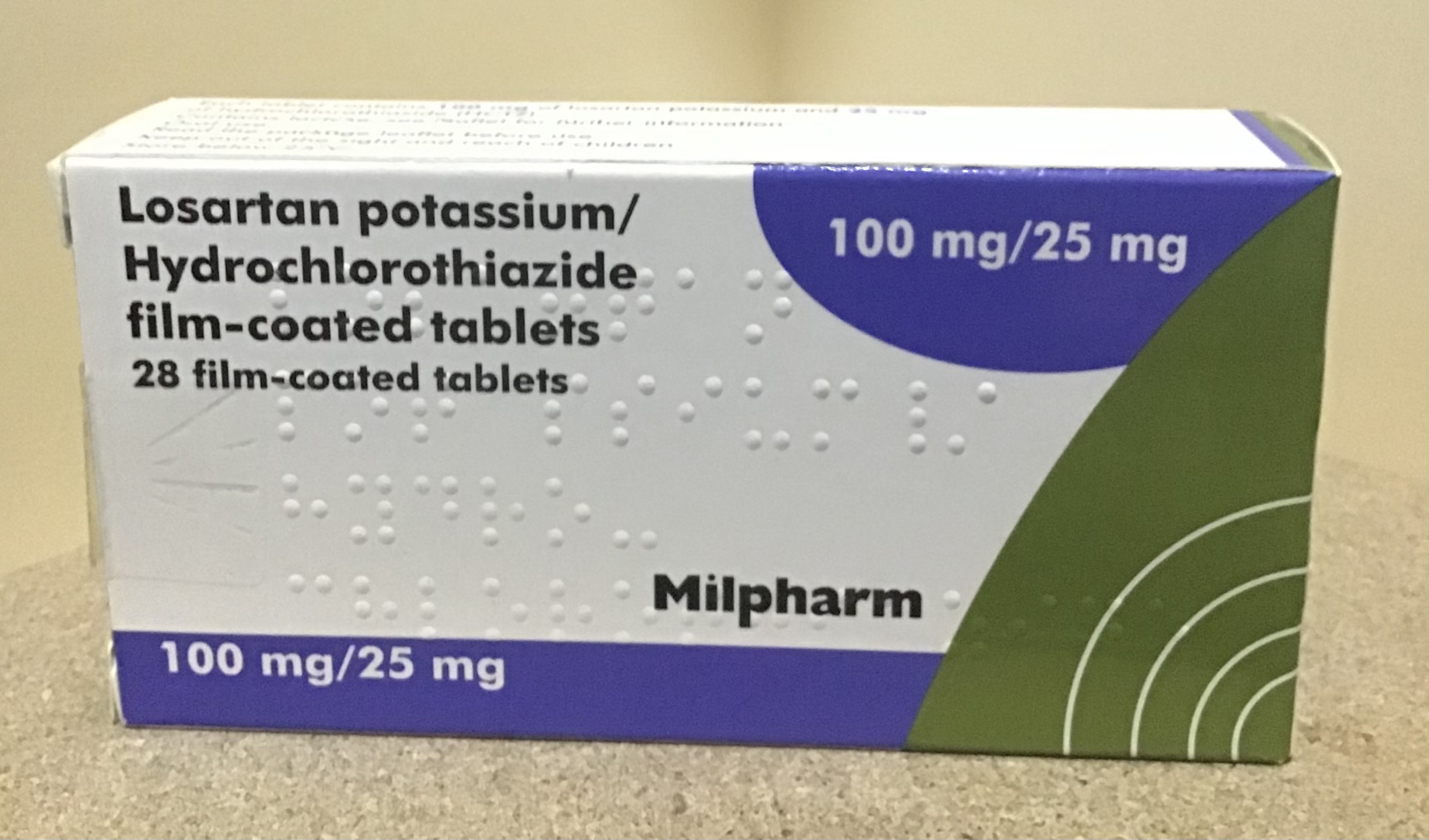 Losartan 100mg/25mg x 28