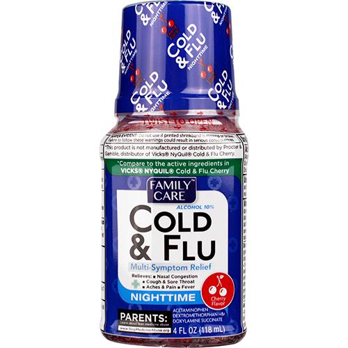 FC Night Time Cold and Flu Cherry Syrup