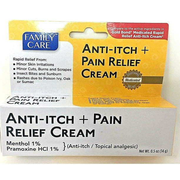 Family Care Anti-Itch Relief Cream Hydrocortisone 1% 0.5oz