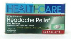 Health Care Extra Strength Headache Tablets 50CT