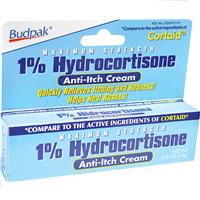 BudPak 1% Maximum Strength Hydrocortisone Anti-itch cream (Cortaid)