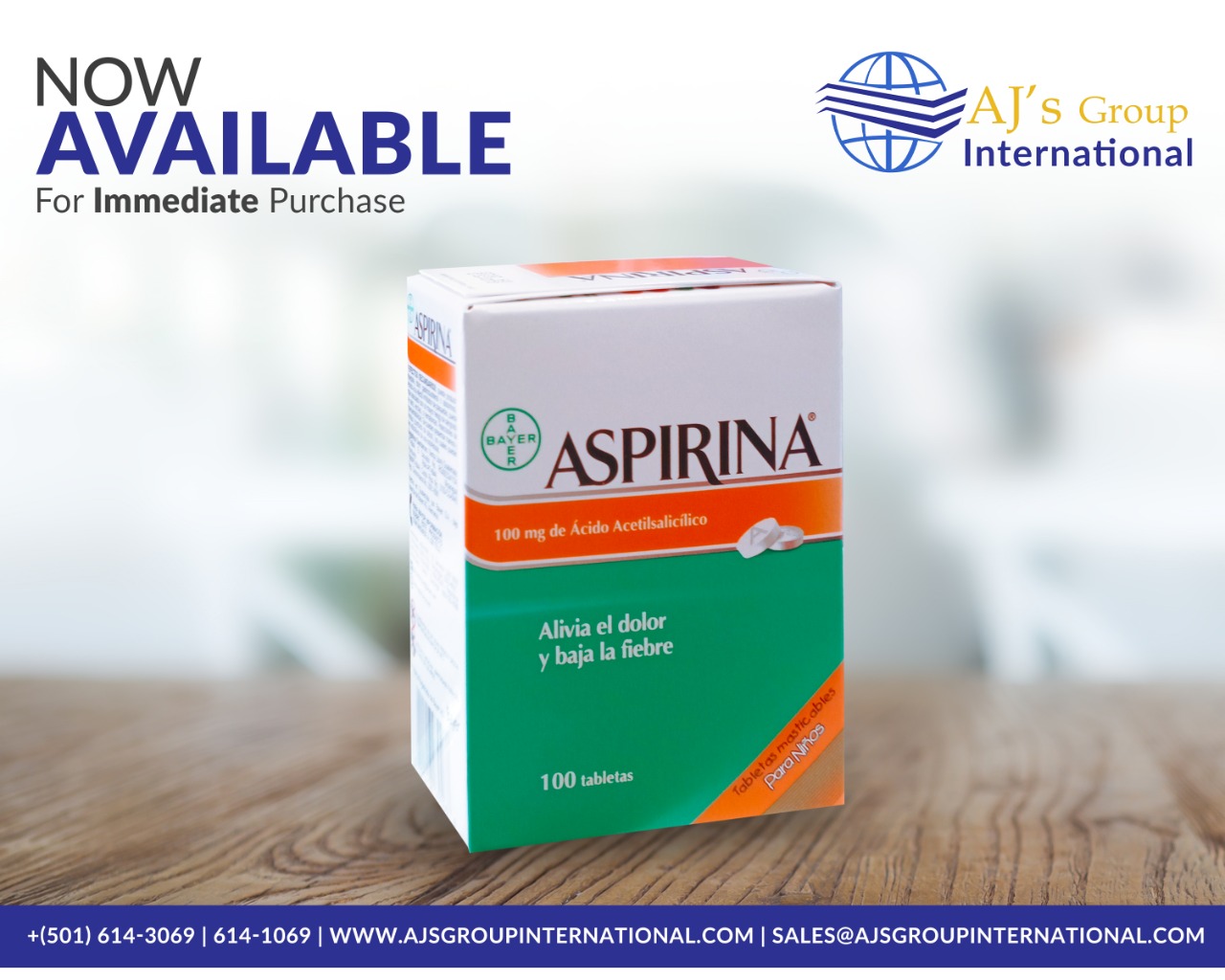 Aspirina 100mg/ 100ct