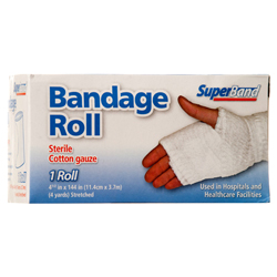 BANDAGE ROLL STERILE COTTON GAUZE #SUPERBAND 3 INCH