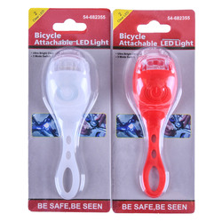 BICYCLE ATTACHABLE LED LIGHT ASST COLOR