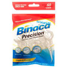 BINACA FLOSSETTES 60CT WAXED