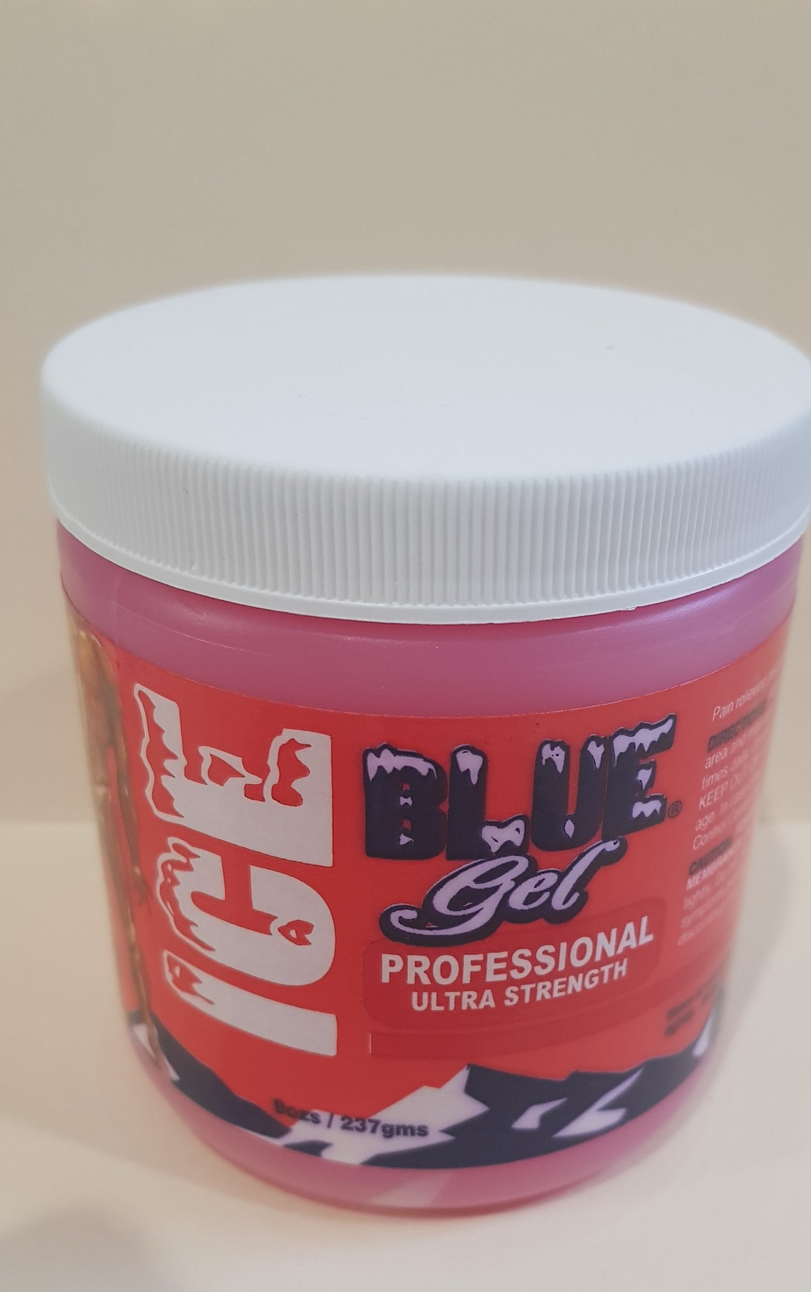 Ice Blue Gel Professional Ultra Strength Red