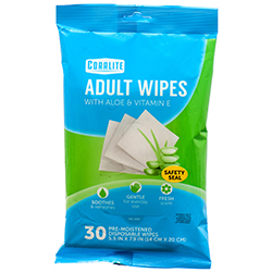 CORALITE ADULT WIPES 30 CT 12/pk