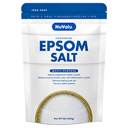 Nuvalu Epsom Salt 16 oz bag