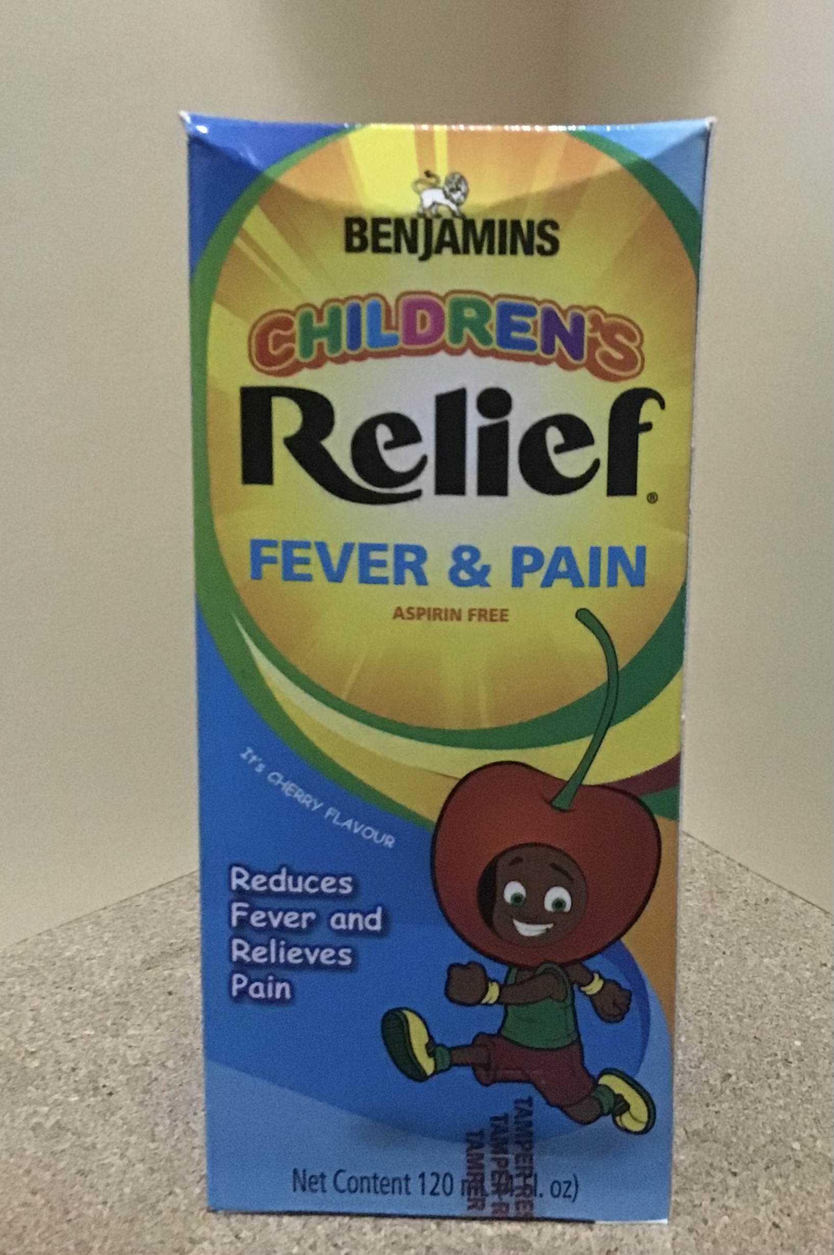 Benjamins Children's Relief Fever and Pain Cherry 120ml