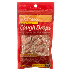 GOODSENSE COUGH DROPS 30 CT CHERRY
