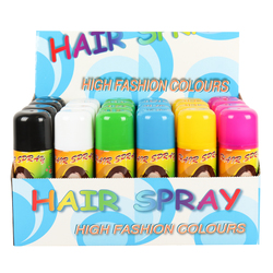 HAIR COLOR SPRAY ASST COLOR 3OZ 12/pk
