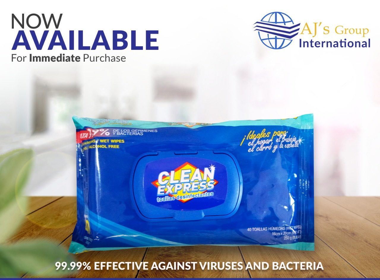 Clean Express Total Disinfecting Wipes 40ct