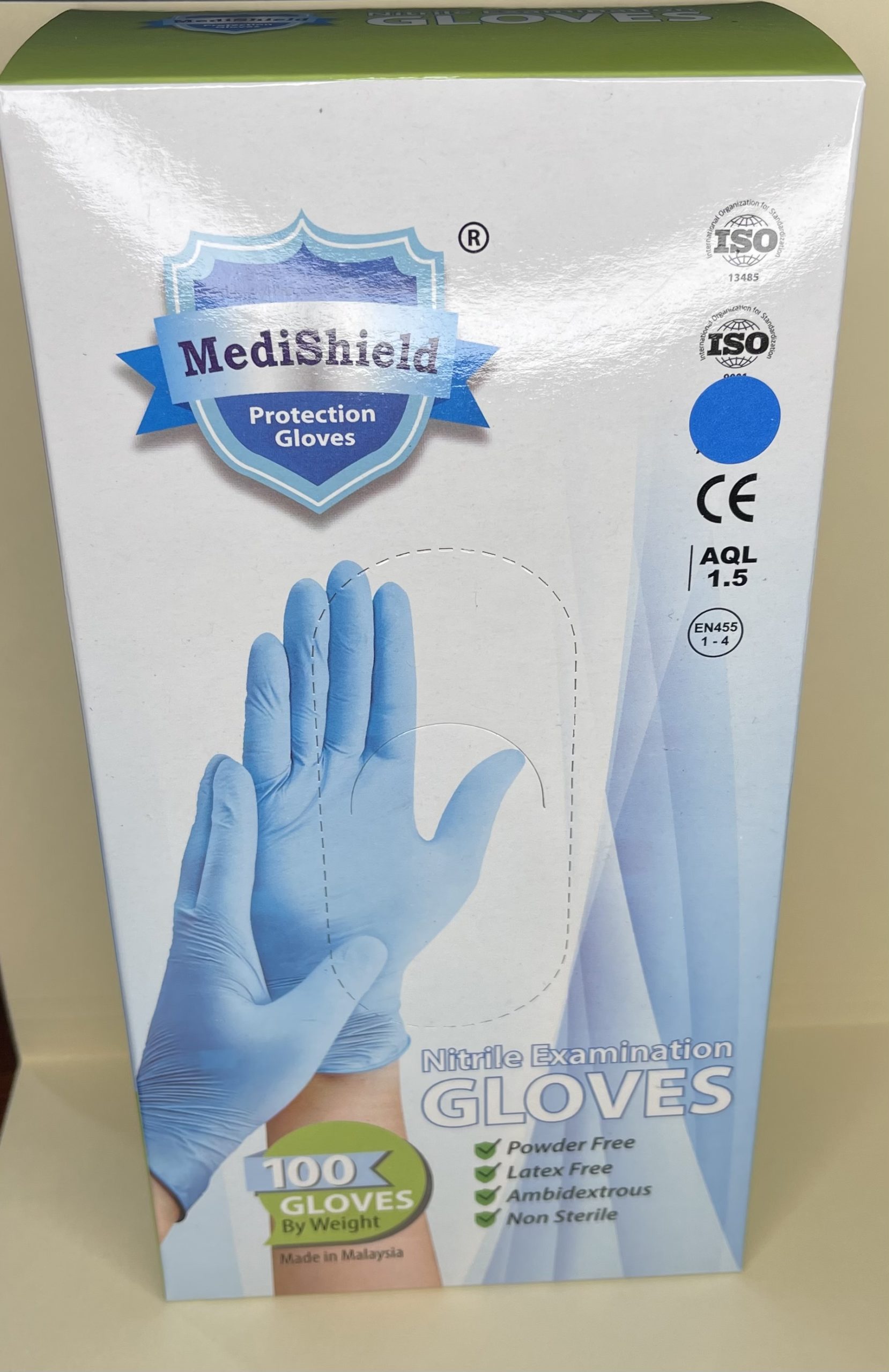Medishield Nitrile Disposable Gloves100's 10pk/cs