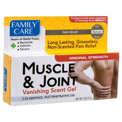 MUSCLE & JOINT VANISHING GEL 2 OZ