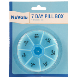 NUVALU PILL BOX 7DAYS ASST CLRS