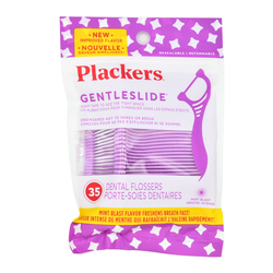 PLACKERS GENTLESLIDE DENTAL FLOSSERS MINT BLAST 35 CT