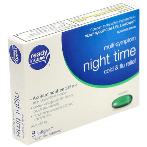 PLD Nighttime Liquid Softgels Multi-Symptom