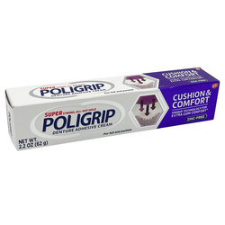 POLIGRIP DENTURE ADHESIVE CREAM 2.2 OZ