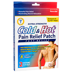 Pure-aid Cold & Hot Pain Relief Patch 2ct
