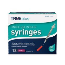 TruePlus Insulin Syringe 29G 1cc 1/2" 100/bx