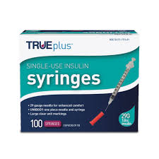TruePlus Insulin Syrine 31G x 1cc 5/16 x 100/box