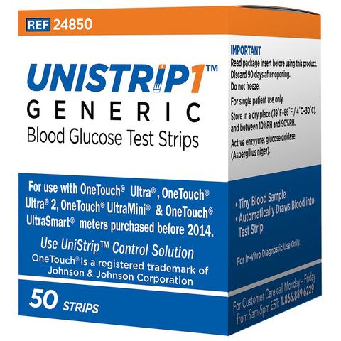 UniStrip Glucose Test Strips