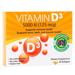 VITAMIN D 5000 IU 25 CT SOFTGELS