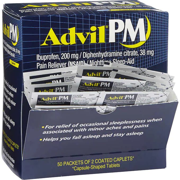 Advil PM tablets 50ct Expire May/2026