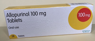 Allopurinol 100mg x 28 UK Generics