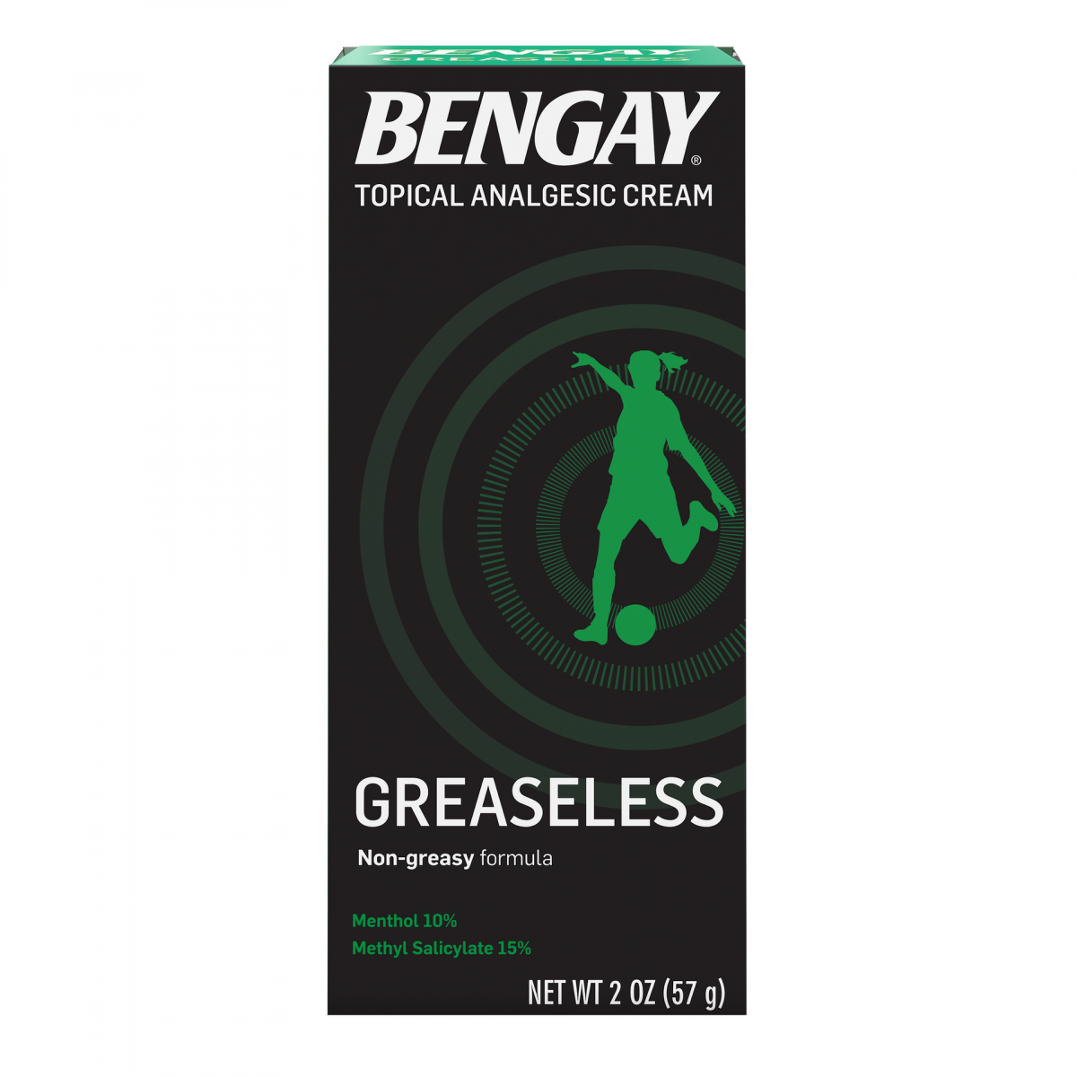 Bengay greaseless- Topical Analgesic Cream 2 oz. (57g)