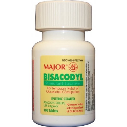 BISACODYL 5MG EC TABLET 100CT M
