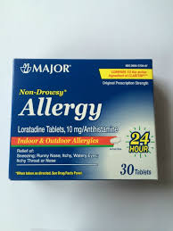 Allergy Loratadine 10mg Antihistamine x 90's (Major)