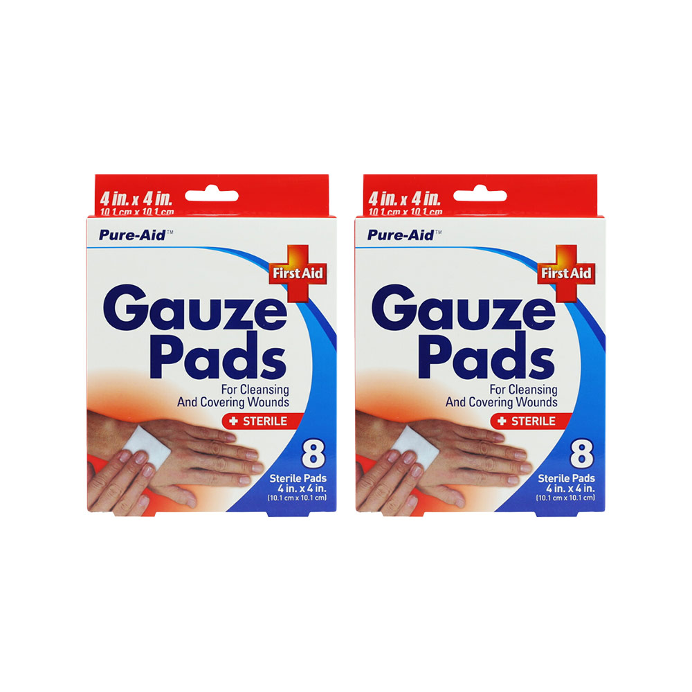 Pure Aid Gauze Pads 4x4 8ct