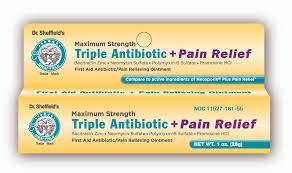 Dr. Sheffields Triple Antibiotic + Pain Relief 1oz