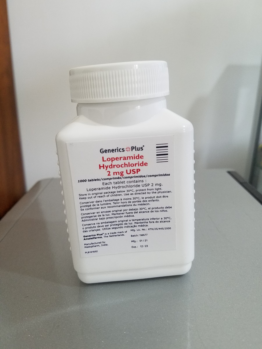 Loperamide 2mg x 1000ct Generics Plus