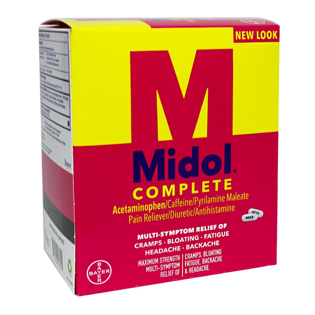 Midol tablets 25/pk