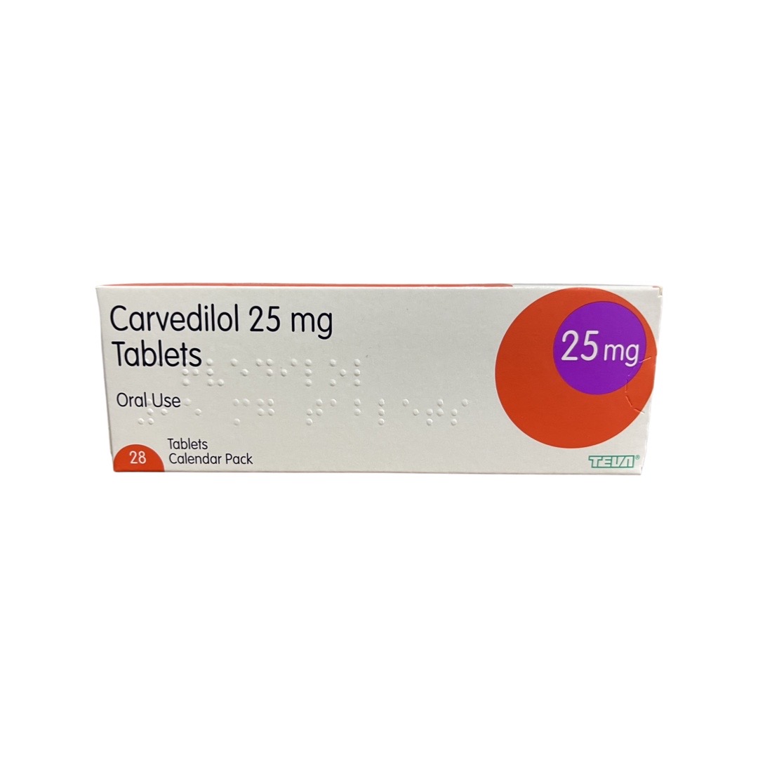 Carvedilol tablets 25mg x 28