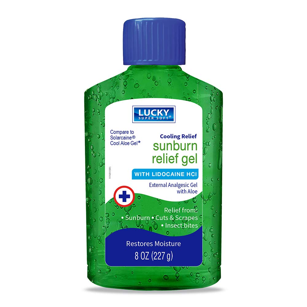 Sunburn Relief Gel With Lidocaine 8 Oz