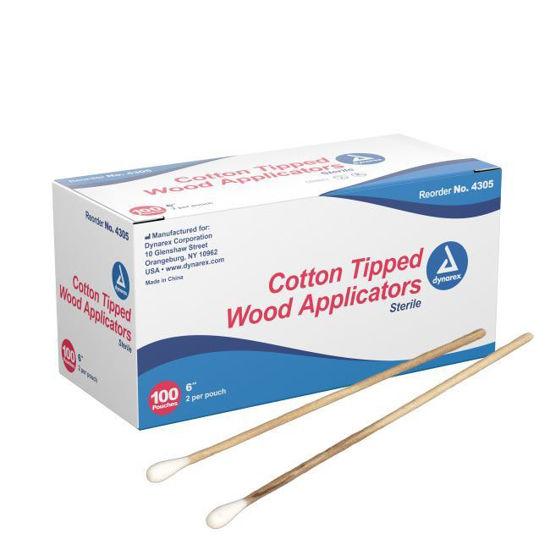 Cotton Applicator Sticks 100/bx 2's