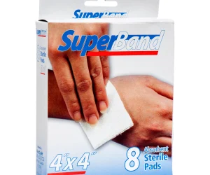 Sterile Gauze pads Superband 4x4 8 ct