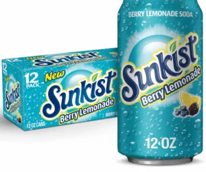 Sunkist Soft Drink 12/12 oz  Berry Lemonade