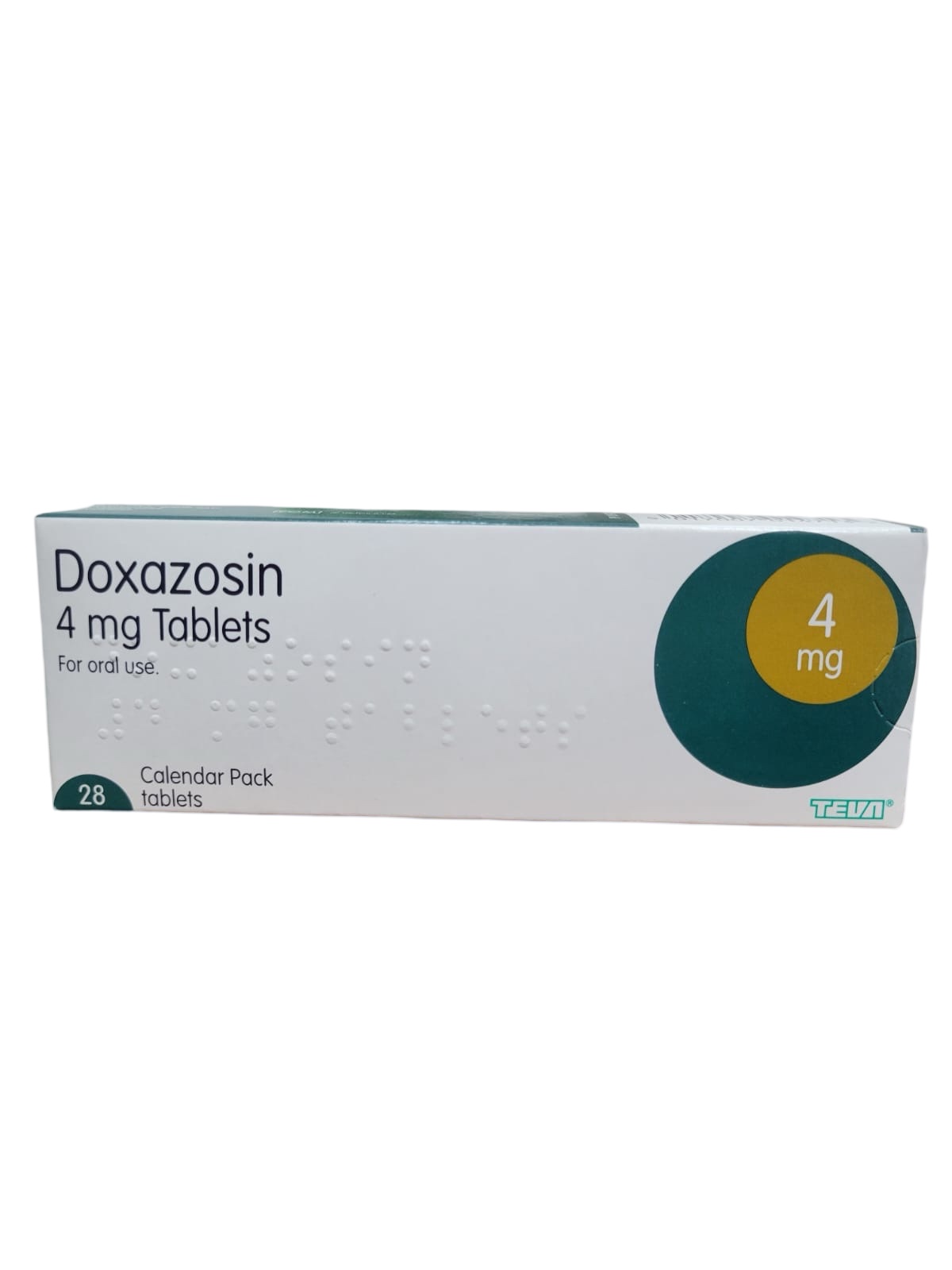 Doxazosin Tablets 4mg x 28 August /2027
